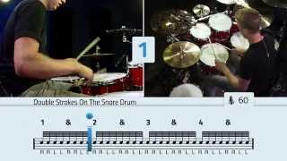 Double Stroke Rolls On The Toms  Free Drum Lessons [upl. by Susie158]