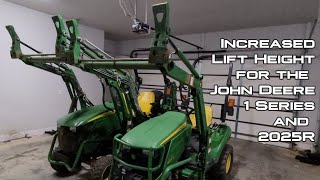 HydrosPlus Lift Increased Lift Height for the John Deere 1025R 1023E 1026R 2025R [upl. by Ylrebmik262]