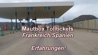 Mautbox Box FrankreichSpanien über 35t und 3 m Höhe Tolltickets [upl. by Wattenberg]