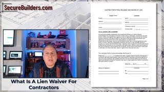 Lien waivers for Contractors [upl. by Alger]