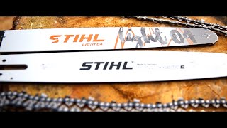 Stihl Light 04 vs Rollomatic E bar  cutting performance comparison [upl. by Bilak]