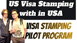 H1B Visa Extension Pilot Program Visa Extension within USA  2024 latest  H1B Visa Stamping hindi [upl. by Entirb6]