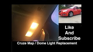 Chevy Cruze Map  Dome Light Replacement [upl. by Chickie150]