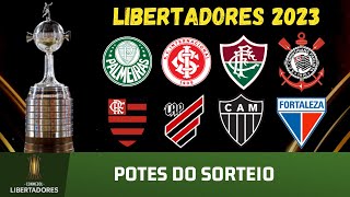 Potes do sorteio da Libertadores 2023 [upl. by Irrab925]