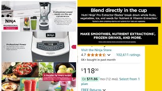 Ninja BL660 Professional Compact Smoothie amp Food Processing Blender [upl. by Maurise]