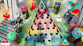 Christmas GIFT For Our Local Hospice 🎄💚 Spray Painted Art  ASMR 💚 [upl. by Chang]