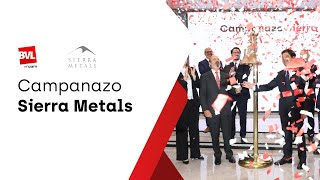 🔔 ¡Campanazo Sierra Metals por su listado en la Bolsa de Valores de Lima [upl. by Janeen]