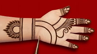 Very Easy mehndi designs  mehandi ka design  mehandi design  mehandi  cone design  mehdi design [upl. by Iyre]