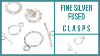 Fine Silver Fused Clasps Tutorial  Beaducationcom [upl. by Nawtna728]