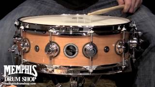 DW 14x55 Collectors Series Super Solid Shell Snare Drum 12quot  Natural Laquer [upl. by Etteiram486]