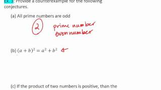 21 2 of 2 Proving Conjectures amp Counterexamples [upl. by Trella]