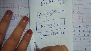 what is characteristic equation find characteristic equation for given matrix 5th sem maths imp q [upl. by Iyre]