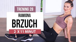 Wyzwanie 90 DNI  TRENING 28 Brzuch i Ramiona  Monika Kołakowska [upl. by Ellerihs]