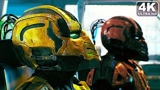 How Cyrax amp Sektor Turned Into Cyborgs Scene 4K ULTRA HD  MORTAL KOMBAT [upl. by Llednik]