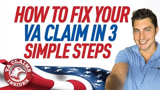 VA Disability SECRETS How to Fix Your VA Claim Fast in 3 Simple Steps Video Tutorial [upl. by Suu]