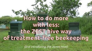 Doing More With Less TreatmentFree Beekeeping With The ZEST Hive and introducing the James Hive [upl. by Schumer]