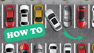 How to GET OUT of a TIGHT Parking Space How to EXIT parking lot [upl. by Clifton725]