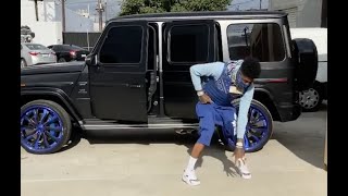 Blue Face Crip Walking Skill Got Way Better After Making Millions Does G Wagon C Walk [upl. by Nnylatsirk]