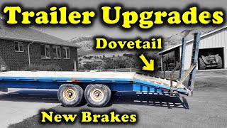 Adding a Dovetail and Brakes to a Trailer [upl. by Jaella790]