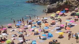 Santa Cristina beach Lloret de Mar Costa Brava [upl. by Nilkoorb]