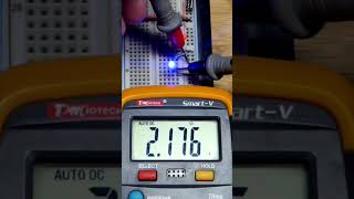 1st Auto Ranging Multimeter Practice LED 1k Ohm 5V Supply Circuits Voltage Current Resistance howto [upl. by Pears289]