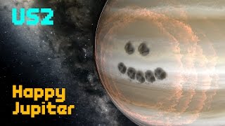 Happy Jupiter Gas Deformation  Universe Sandbox 2 [upl. by Hourigan]