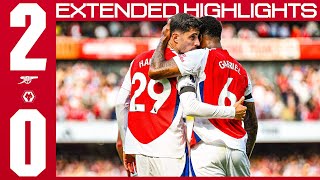 Havertz and Saka score in win  EXTENDED HIGHLIGHTS  Arsenal v Wolves 20  Premier League [upl. by Orofselet188]