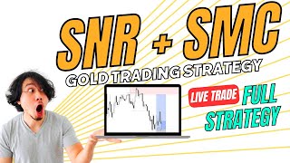 SNR  SMC GOLD TRADING STRATEGY LIVE FULL STRATEGY [upl. by Akema]