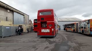 Leyland Titan B15 NUW567Y Preserved T567 London Northern Red Livery Seen at Brooklands Museum [upl. by Aneehsyt]