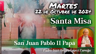 ✅ MISA DE HOY martes 22 de Octubre 2024  Padre Arturo Cornejo [upl. by Acinonrev]