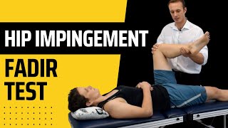 How to do the FADDIR hip impingement test for FAI [upl. by Aerdnas]