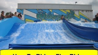 How To Ride a Flowrider FlowriderSchoolcom [upl. by Llenrup]