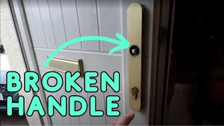 How to Replace a Broken uPvc Door Handle Walk Through [upl. by Laeahcim954]