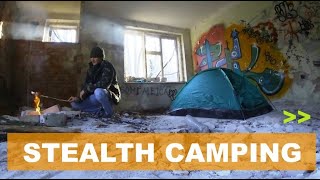 Urban Stealth Camping in Abandoned Psychiatric Hospital fast version [upl. by Averill544]