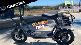 Caroma P1 Electric Scooter Review  Ridiculous Fun amp Affordable Price [upl. by Gorey]