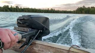 1975 Evinrude 99hp outboard motor [upl. by Akimal203]