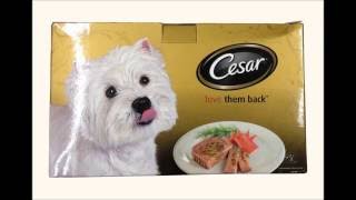 Cesar Wet Dog Food 5 flavors [upl. by Comyns646]