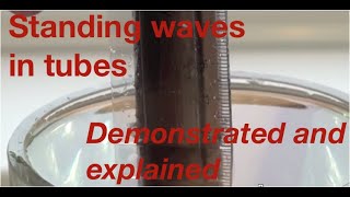 Standing waves in tubes demonstrated and explained from fizzicsorg [upl. by Knepper]