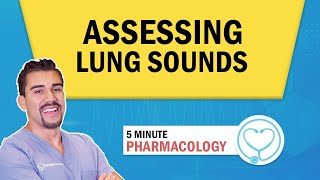 Lung Auscultation Locations Assessment Patho for Nursing students  NCLEX [upl. by Gussy]