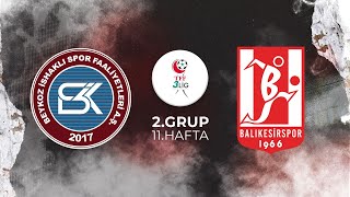 TFF 3LİG 2GRUP  BEYKOZ İSHAKLI SPOR  BALIKESİRSPOR [upl. by Ardnossac909]