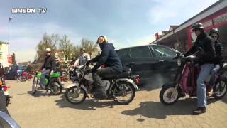 Simson Treffen Gadebusch Ausfahrt 2016 [upl. by Shiekh]