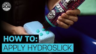 How To Apply HydroSlick Ceramic Coating Hyperwax  Chemical Guys [upl. by Nilpik496]