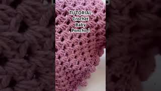 Tutorial Crochet baby poncho CrochetByNora [upl. by Liv]