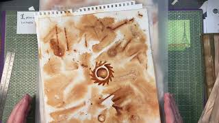 Jumble July  tea and rust stained journal bits [upl. by Aras]