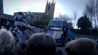 Arriva Yorkshire MAX visits Hanging Heaton School [upl. by Dardani]