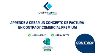 Aprende a crear conceptos de Facturación en Comercial Premium [upl. by Snook124]