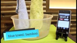 bamboo towel absorption [upl. by Menon]