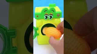 Satisfying With Unboxing Miniature Washing Machine Eating Corn Set Toys ASMR Videos [upl. by Aley]