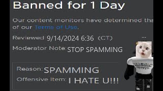 Roblox Ban Speedrun PART 1🏃‍♂️ [upl. by Rhody]