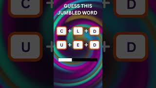 Unscramble the Word Challenge  Test Your Vocabulary shorts jumbledwords scrambledwords puzzle [upl. by Edik]